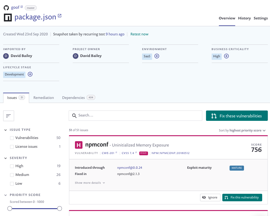 Detailed Project information